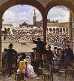 Jose Jimnez Aranda. Un lance en la plaza de toros.1870