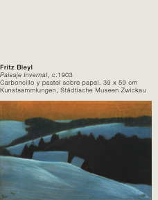 Fritz Bleyl . Paisaje invernal