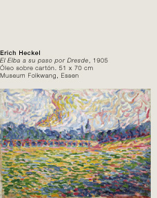 Erich Heckel . El Elba a su paso por Dresde