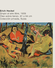 Erich Heckel . Grupo al aire libre