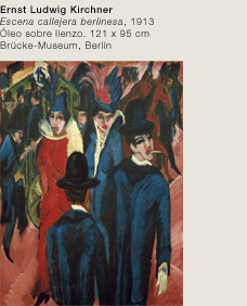 Ernst Ludwig Kirchner . Escena callejera berlinesa