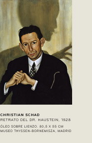 Christian Schad. Retrato del Dr.Haustein