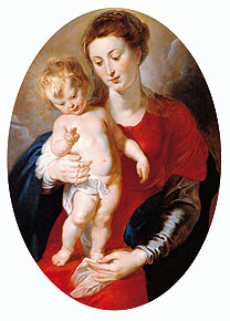 Peter Paul Rubens. La Virgen con el Nio bendiciendo