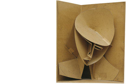 Maqueta para Cabeza construida n. 3 (Cabeza en un nicho de esquina), de Naum Gabo