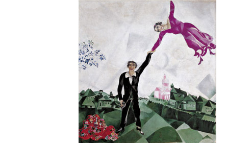 El paseo, de Marc Chagall