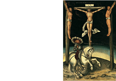 La crucifixin con el centurin a caballo