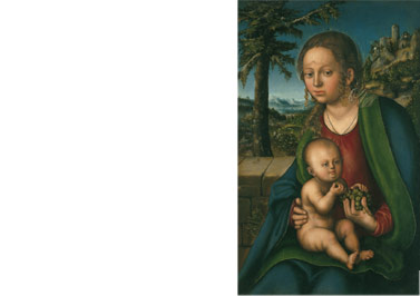 Virgin and Child Eating Grapes