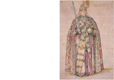 An Emperor with the Dalmatic with the Imperial Eagles