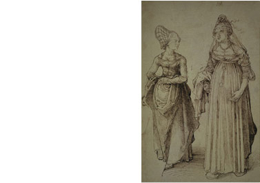 Mujer de Nuremberg y mujer veneciana