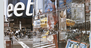 Imagen de la obra de Richard Estes Times Square
