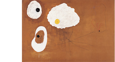 Painting (Brown and White Composition)