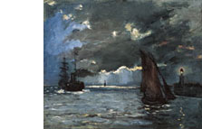 A Seascape, Shipping by Moonlight