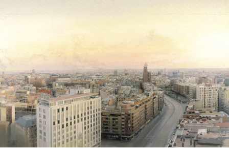 View of Madrid from Torres Blancas